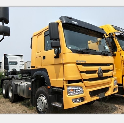 سینوتروک HOWO تراکتور سنگین استفاده شده کامیون سر تریلر 6*4 2018 371-375HP ISO تایید شده