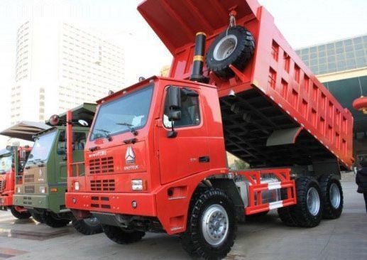 70 تن ZZ5707S3640AJ HOWO کامیون استخراج معدن با نوع گیرنده دستی