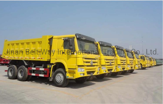 دیزل 371HP 10 چرخ HOWO 6X4 آمپر کامیون 30 تن آمپر آمپر کامیون تایر گواهی ISO