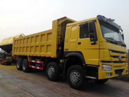 گواهینامه ایزو 12 چرخ LHD سینوتروک HOWO 8X4 RC کامیون تپ 60 تن آمپر آمپر آمپر