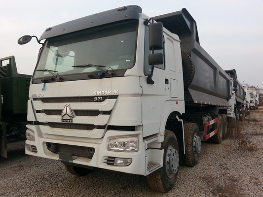 گواهینامه ایزو 12 چرخ LHD سینوتروک HOWO 8X4 RC کامیون تپ 60 تن آمپر آمپر آمپر
