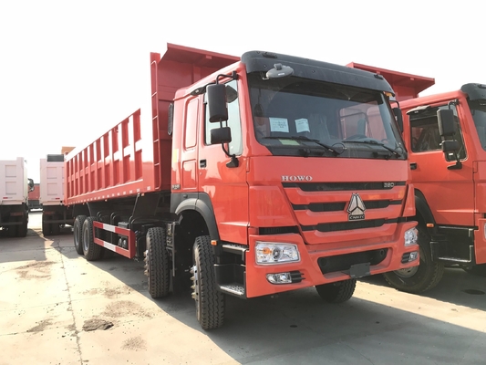 گواهینامه ایزو 12 چرخ LHD سینوتروک HOWO 8X4 RC کامیون تپ 60 تن آمپر آمپر آمپر