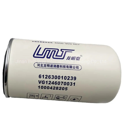 فیلتر روغن موتور دیزل Sino HOWO Weichai Wp10 Wd615 Vg1246070031 برای دستگاه فرمان
