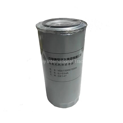 فیلتر موتور Sinotruk Jx0818 فیلتر روغن VG61000070005 برای کامیون HOWO